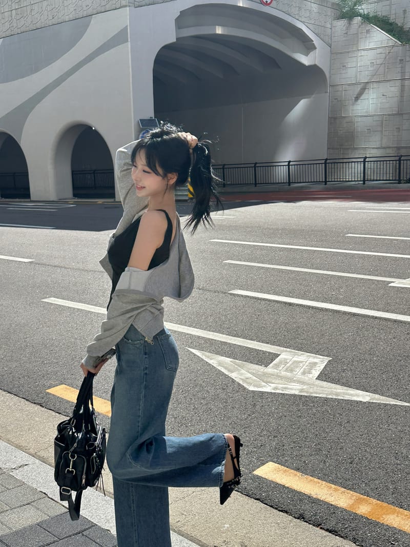 셀린 일자핏 중청 워싱 데님 상세 5