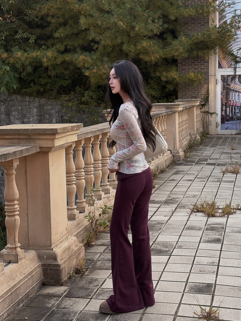 Flower See-Through Warmer Long Sleeve Tee 플라워 시스루 워머긴팔티 사진 10