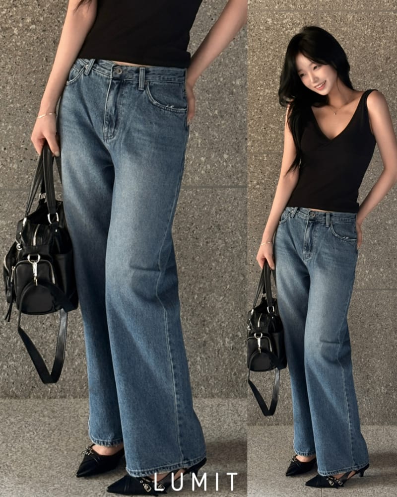 Celine Straight Fit Washed Denim 셀린 일자핏 중청 워싱 데님 사진 1