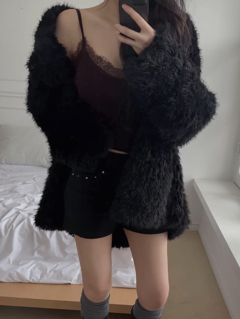 Wool Stud Cuff Spandex Short Pants 울 스터드 절개 스판 숏팬츠 사진 10