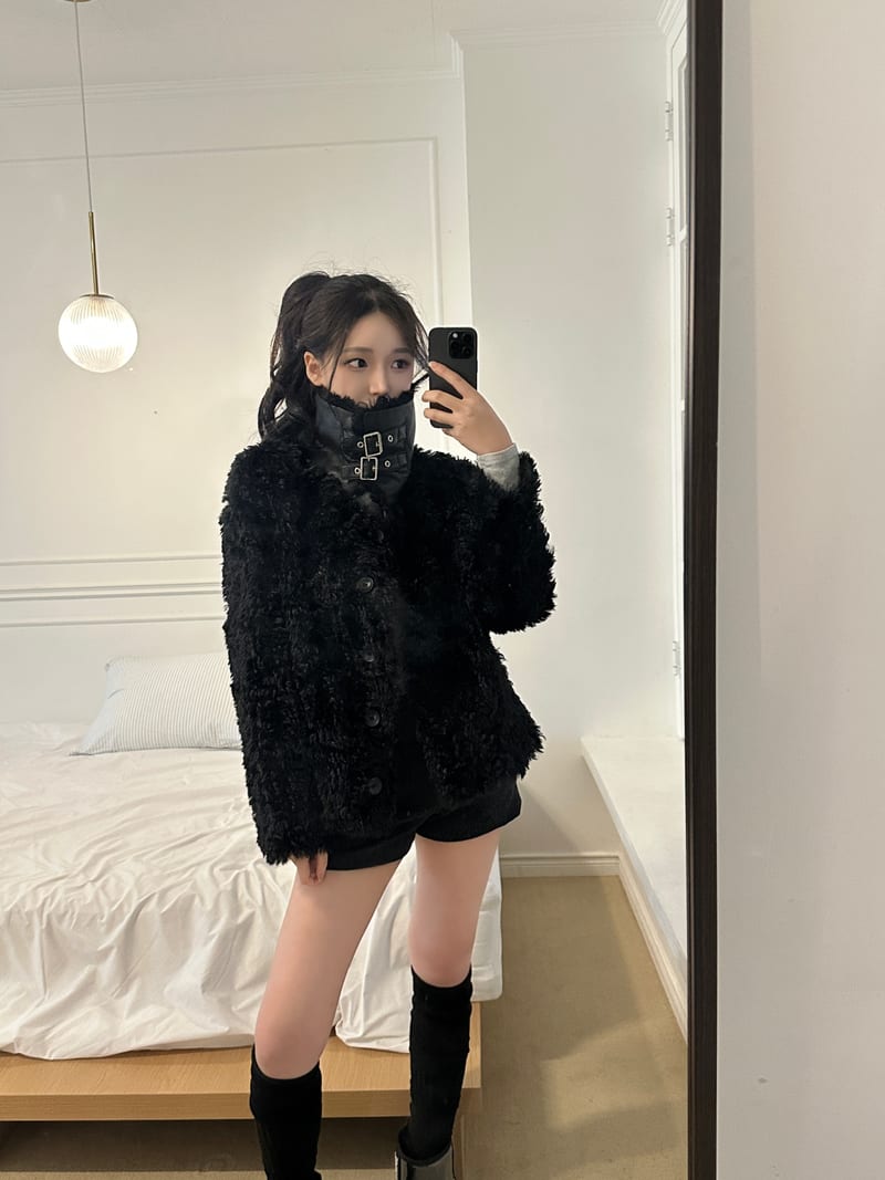 Wool Stud Cuff Spandex Short Pants 울 스터드 절개 스판 숏팬츠 사진 18