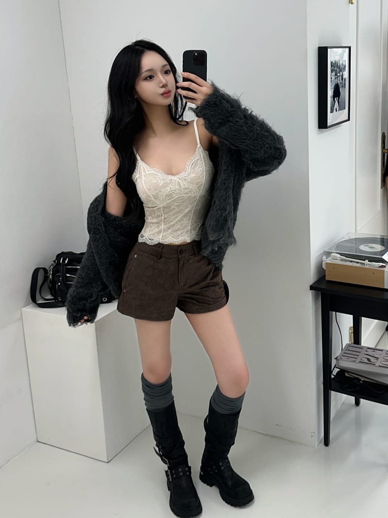 Wool Soft Whipped Heary Cardigan 울 소프트 휘핑 헤어리 가디건 사진 4