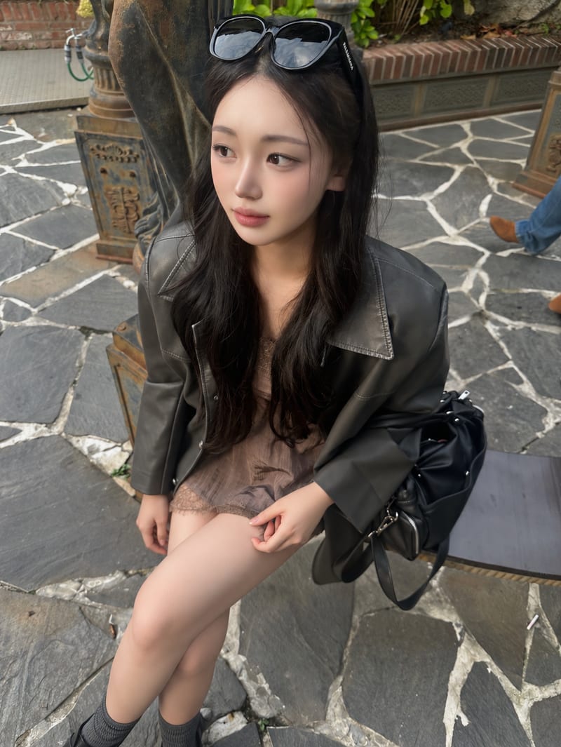 Side Button Lace Slip Tank Top 사이드버튼 레이스 슬립 탑 사진 8
