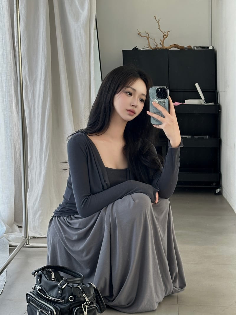 Folding Volume Draped Long Skirt 폴딩 볼륨 드레이프 롱스커트 사진 8