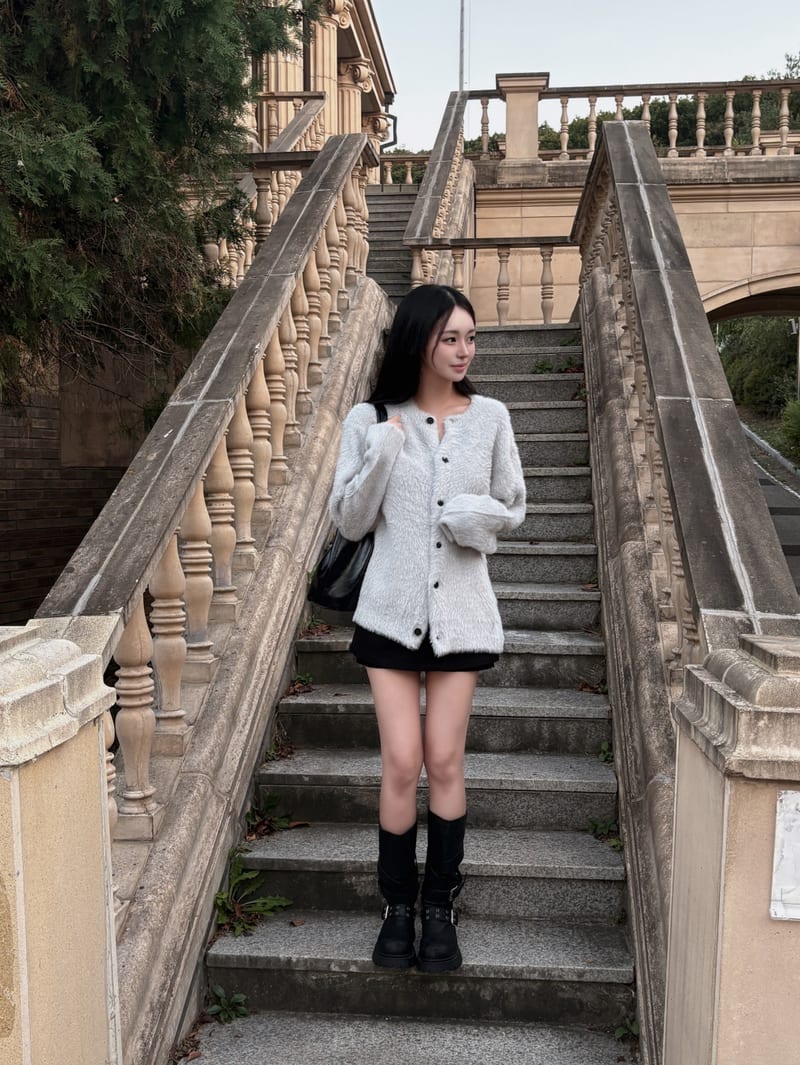 Pile Slim A Mini Skort 피치스판 필레 슬림에이 미니 치마바지 사진 16