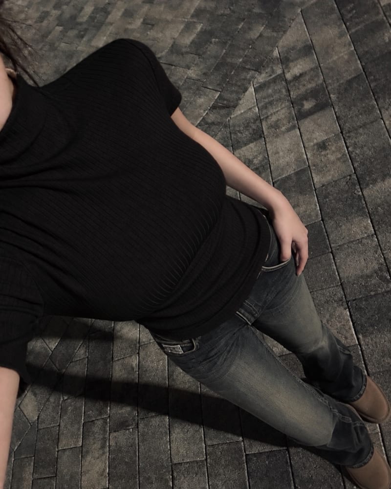 Short Sleeve Half-Neck Slim Polo T-Shirt 반팔 하프넥 슬림 폴라 티셔츠 사진 12