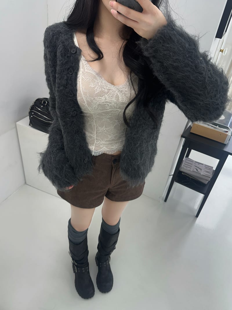 Wool Soft Whipped Heary Cardigan 울 소프트 휘핑 헤어리 가디건 사진 6