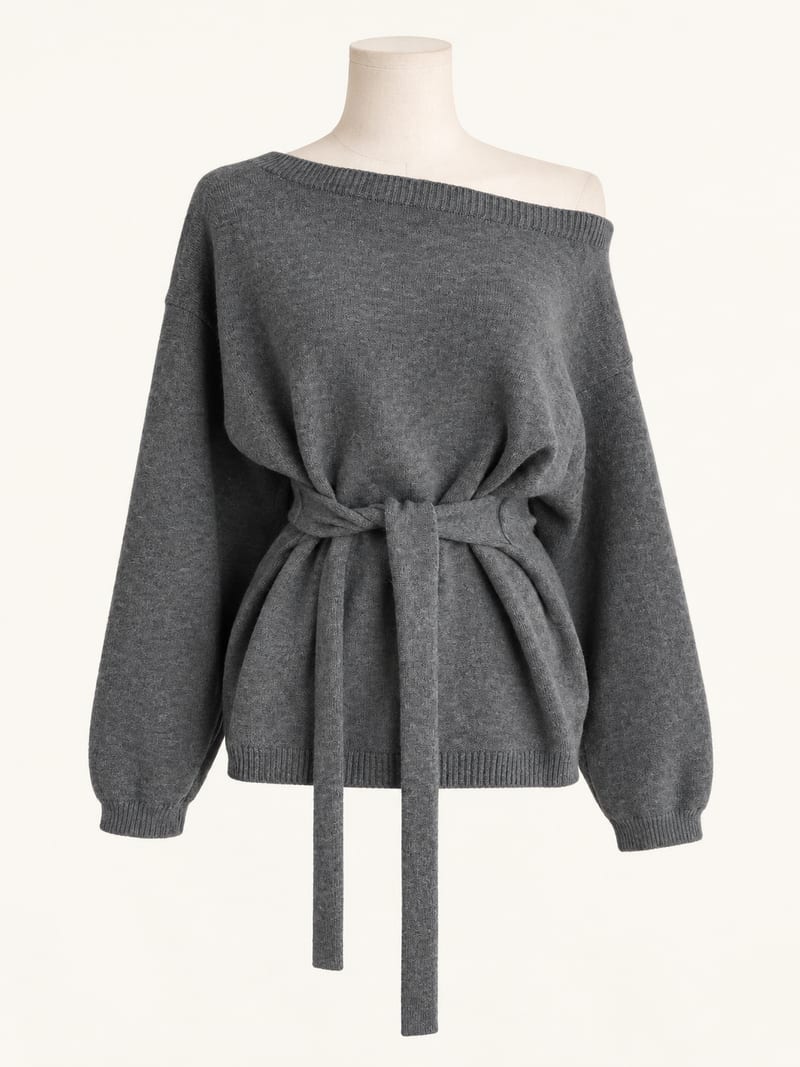 Off-shoulder strap-detail knit 오프숄더 스트랩 포인트 니트 사진 11